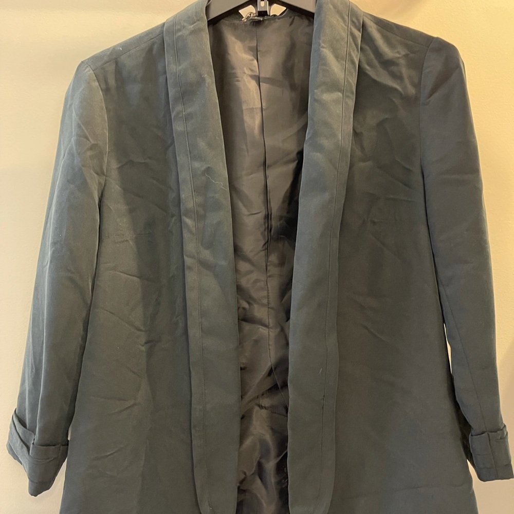 Express washed silk 3/4length sleeve blazer size 4